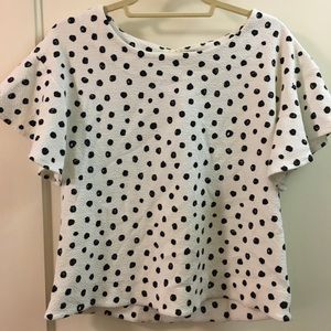 Polka Dot Black/White top